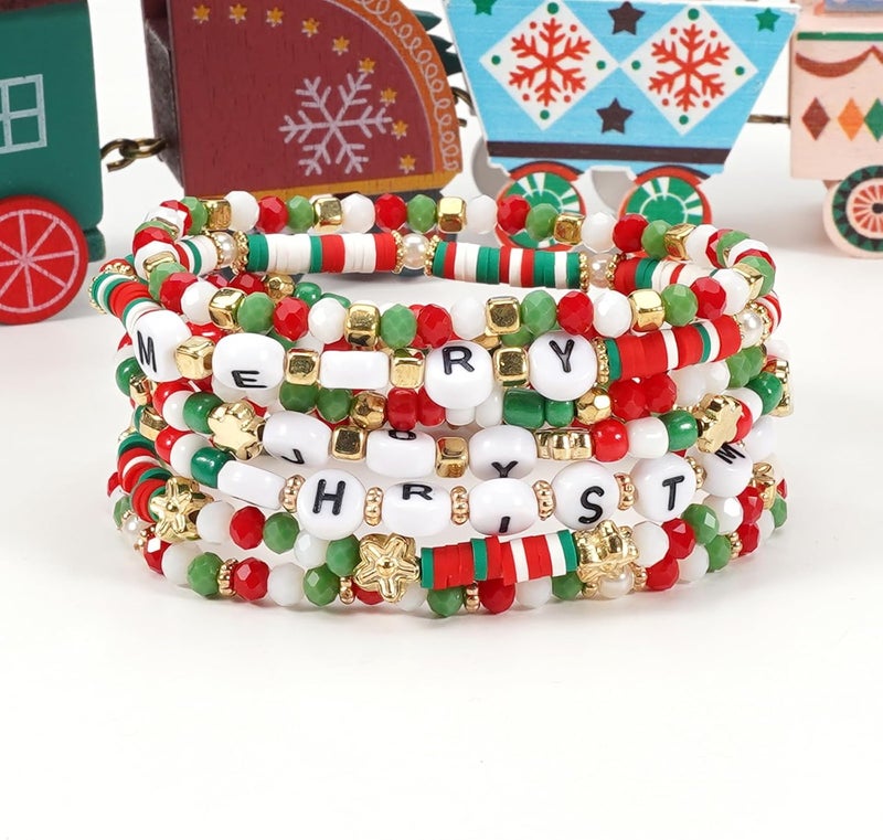 Lonext Halloween Bracelets Stackable Heishi Beaded Stretch Bracelets - Image 5